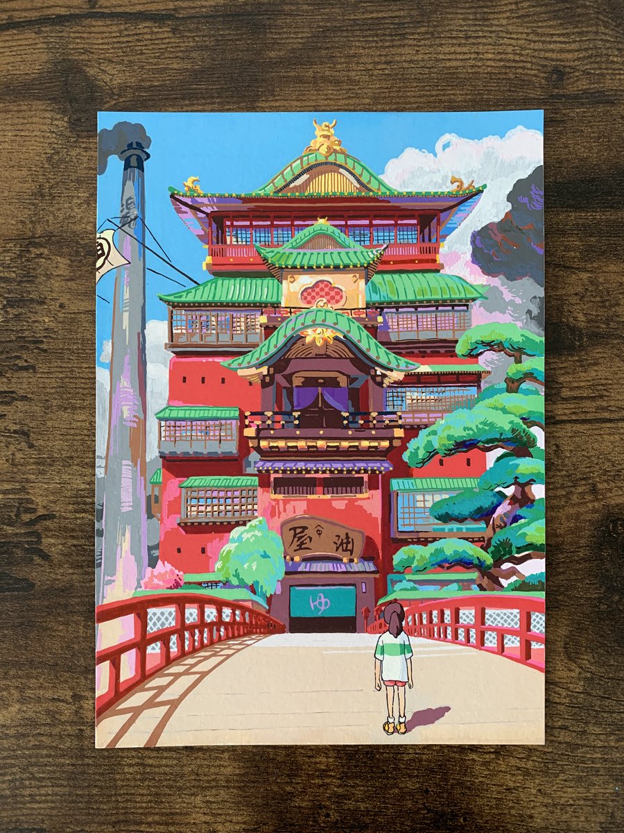 uniball_uk's tweet photo. If there was ever a piece of POSCA artwork we were left speechless by – this is it. @datmattmiles we’re in awe! 

#POSCA #PenArt #Doodles #PaintPen #POSCAart #POSCApens #Spiritedaway #Japan https://t.co/CfK7htfk8U