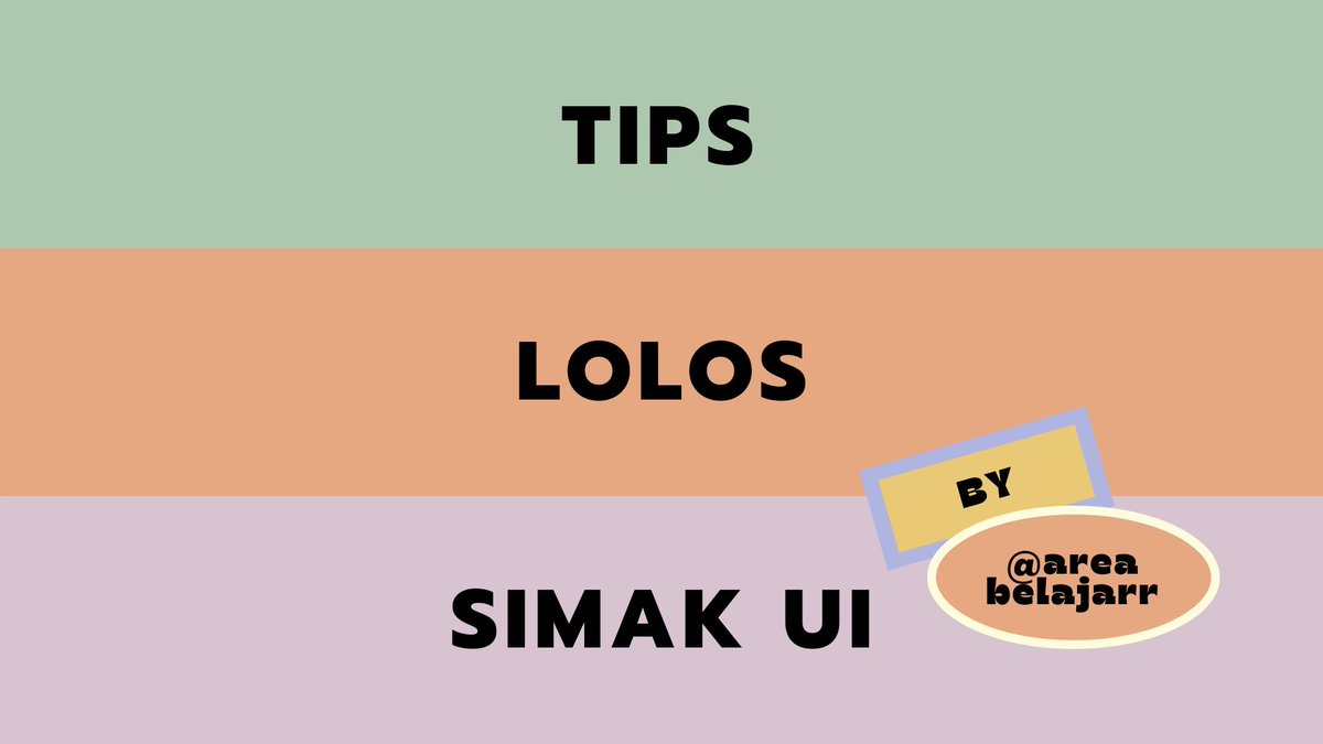 areabelajarr's tweet photo. ( ๑॔˃̶◡ ˂̶๑॓) TIPS LOLOS SIMAK UI
By: @areabelajarr

⚠️ Disclaimer: Gaada rumus pasti. Jadi, yang aku kasih di sini cuma based on my experience aja. https://t.co/oEsOJmSGNX