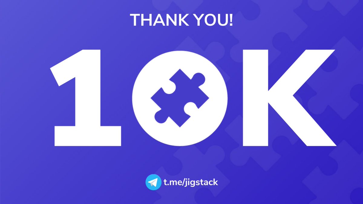 🔥The new ERA of #DeFi is near🔥

✨What else? 🧩

🥳Thanks to the Jig-community for this fantastic achievement.  

👉 t.me/jigstack