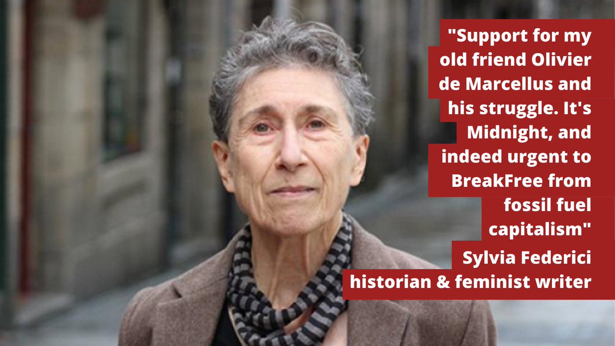 Le's make it clear with Sylvia Federici: prosecuting a climate activist like <a href="/ODemarcellus/">Olivier de Marcellus</a> today in Geneva &amp; allowing fossil fuel capitalists to make giant profits on our common destruction is nonsense ! #GenevaClimateDefenders #DiscreditSuisse #FightFor1Point5