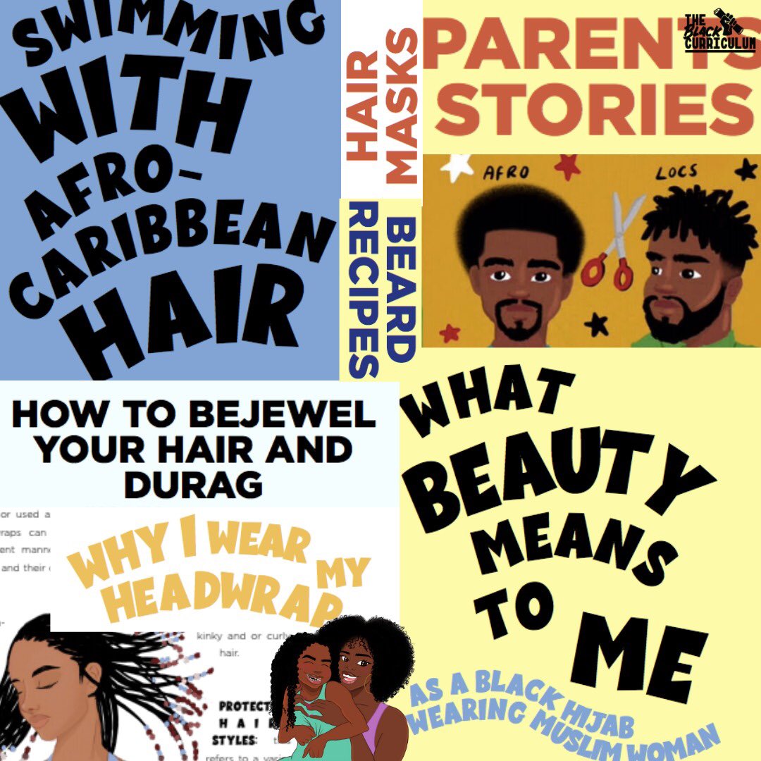 CurriculumBlack's tweet image. Here’s a teaser from our latest zine👀

Hair Stories is a great learning resource for young people who are discovering their relationship with hair &amp;amp; for parents who are looking for positive representations to empower their children.

Order yours now at: theblackcurriculum.com/zines/p/zine