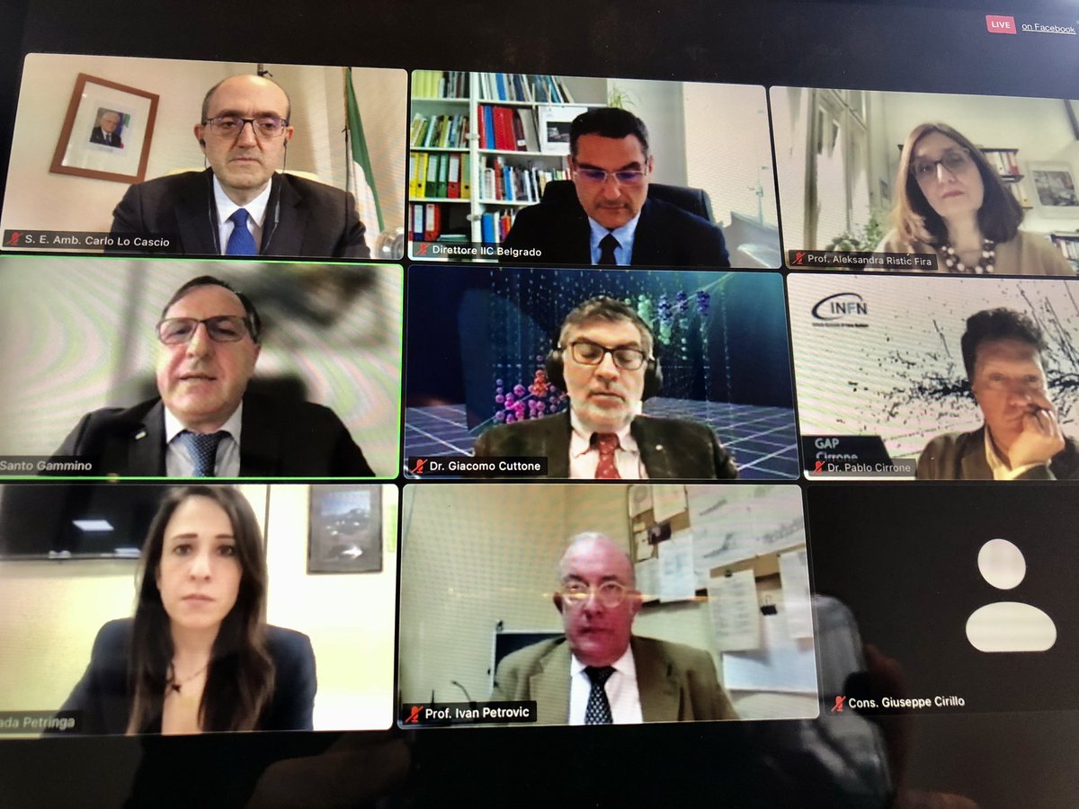 Ho aperto oggi il webinar “Italian know-how in biophysics” realizzato 
con @INFN, Istituto 
di Scienze Nucleari di Vinča 
e @IICBelgrade per 
valorizzare una delle più riuscite collaborazioni scientifiche tra 🇮🇹 e 🇷🇸. #giornatadellaricerca2021 
#DiplomaziaScientifica