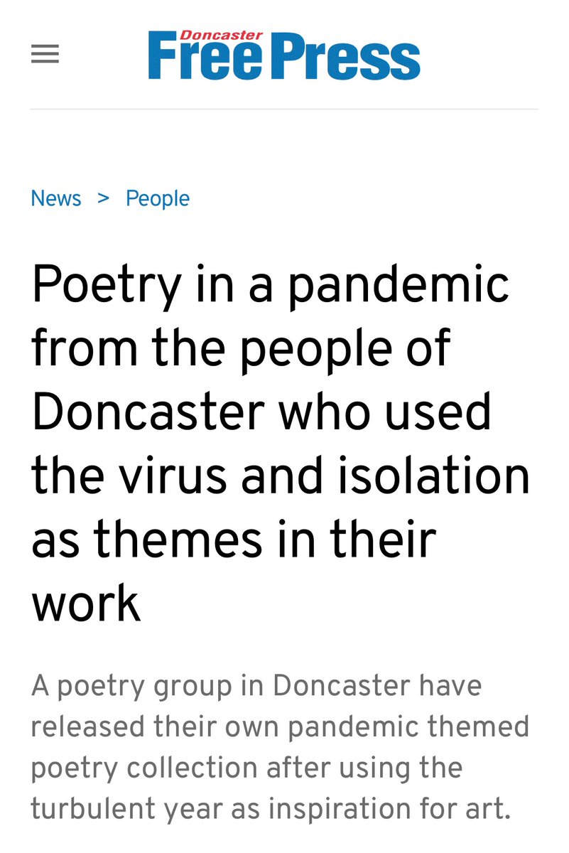 RightUpRStreet's tweet image. What a lovely feature in the Doncaster Free Press for the release of &apos;View From a Locked-Down Land&apos;, an anthology written by the wonderful community led group, Read 2 Write. 📖✍️ bit.ly/3uPWE5w

You can read the anthology on our website:
rightupourstreet.org.uk/viewfromalocke…