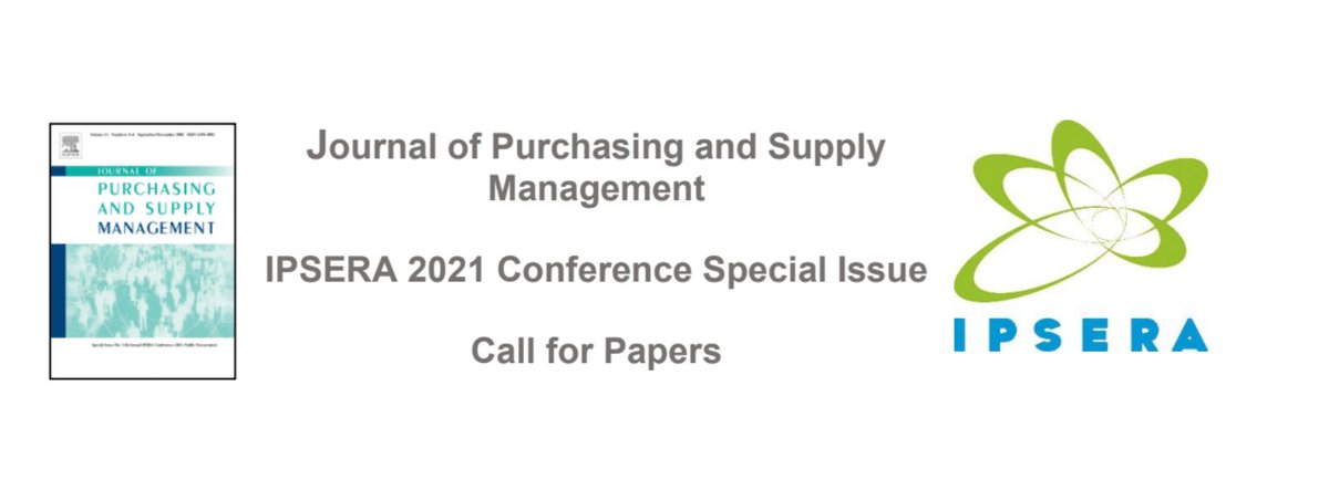ipsera's tweet image. IPSERA  2021 will have a special issue to be published by JPSM. Please note that April 18th is the deadline for self-nominations. Any author who presented at IPSERA 2021 can self-nominate their article.
dropbox.com/s/9wmxtwald6ak…
#IPSERA #IPSERA2021