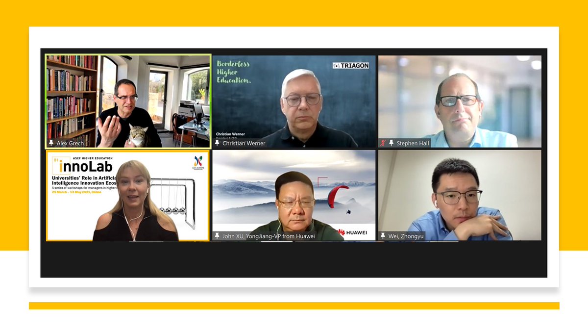 asefedu's tweet image. Thank you to our speakers from #Asia &amp;amp; #Europe and the insightful academic &amp;amp; business perspectives at #ASEFInnoLab Week4 
John XU, Huawei 🇨🇳 
Prof Christian Werner, Triagon Academy  🇩🇪 
Prof WEI Zhongyu, Fudan University 🇨🇳 
Dr Aleksandra Przegalinska, Kozminski University 🇵🇱