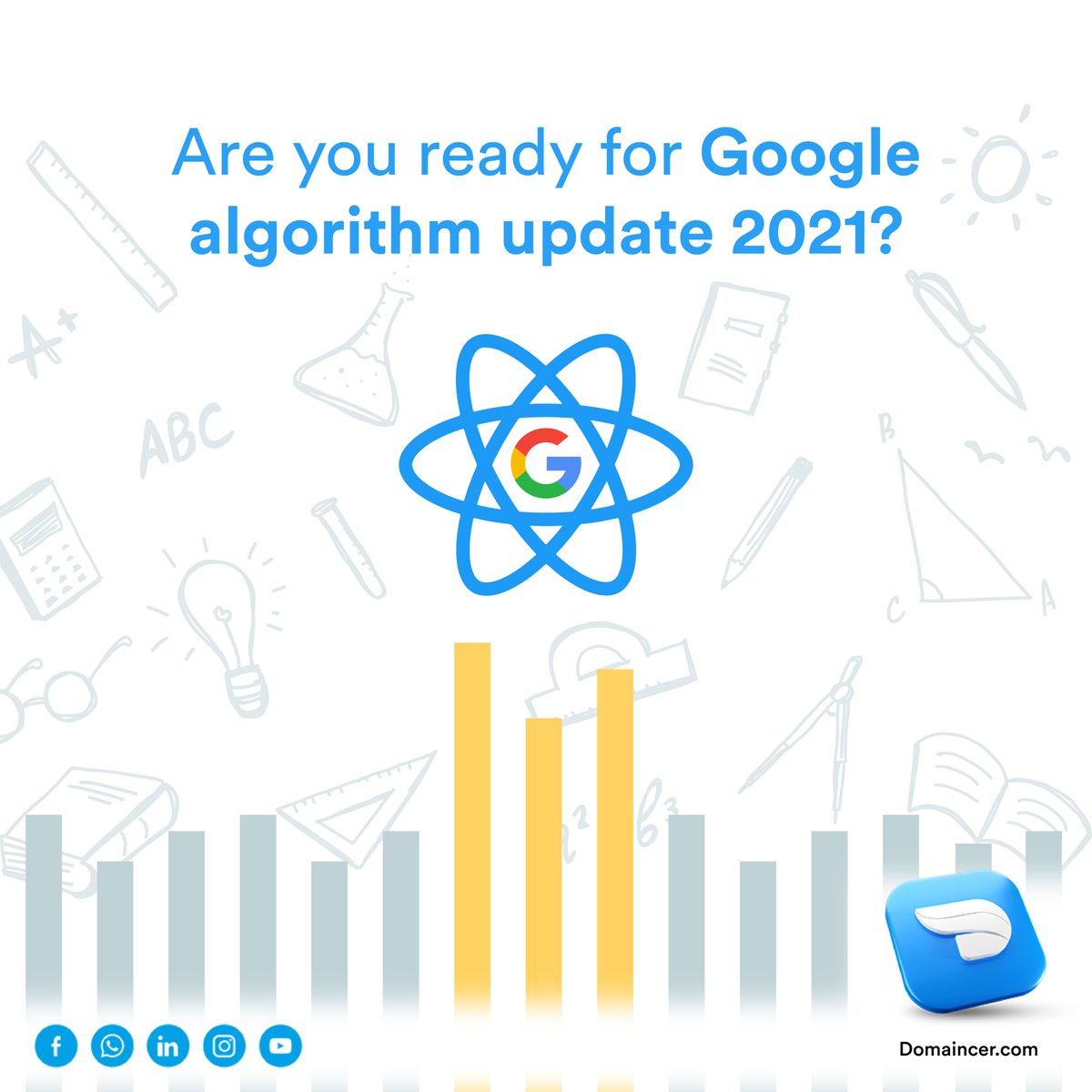 Domaincer's tweet image. Google always comes up with new algorithms to tweak the online user’s experience. By May 2021, you will be provided with a few new ranking signals related to User Experience like Hot reload, Interactivity and Visual Stability. Get ready!
#googleupdate2021 #googlealgorithm2021
