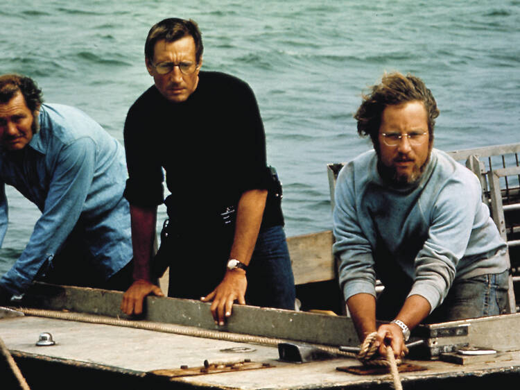 7. Jaws (1975).Director: Steven Spielberg.Starring: Roy Scheider, Robert Shaw, Richard Dreyfuss, Lorraine Gary.
