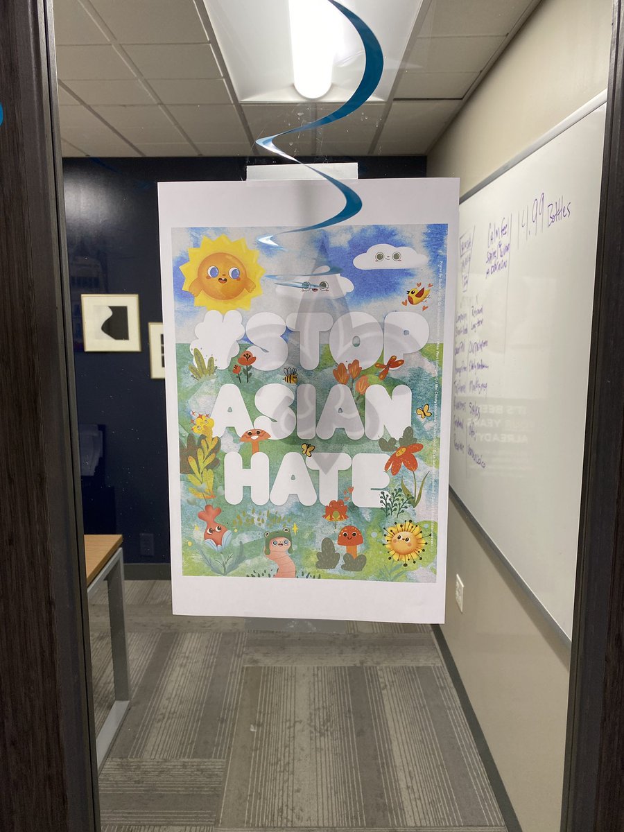 Thank you everyone who bought a #StopAsianHate poster & fundraise $1000+ for @AAPIWomenLead

A real praying mantis visited me on the first day of fundraising so here's a happy praying mantis saying THANK YOU!

artists: @LaughAndBelly @mugwert_visuals @melliferous2 darius & brian