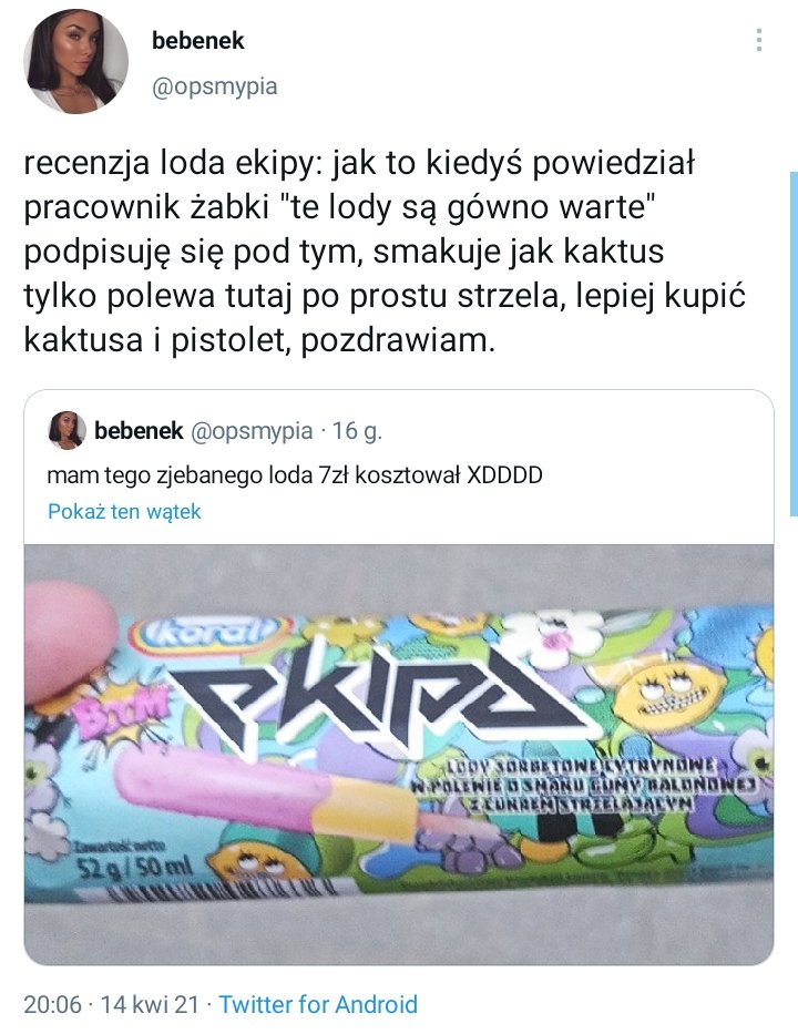 opsmypia's tweet photo. tutaj macie recenzja tego produktu, czy warto go kupić? nie :) https://t.co/CpWQcDlAWm