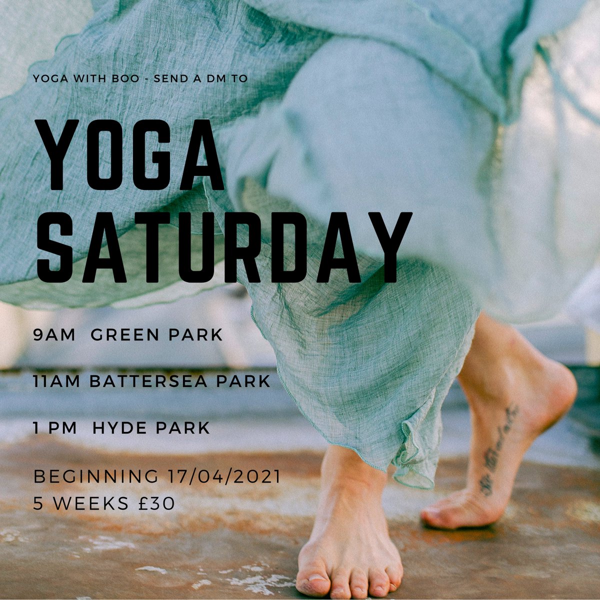 I am beyond excited (and relieved!) to be teaching yoga to groups again 💖 You can join me for the next 5-weeks! Battersea is now full but #hydeparkyoga &amp; #greenparkyoga has spaces! DM me to book