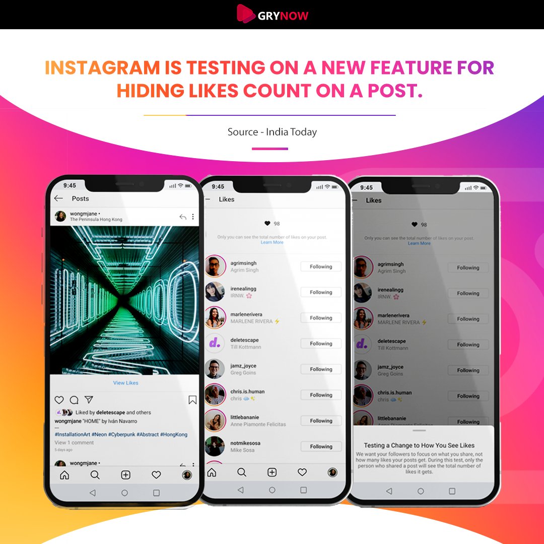 Instagram is testing on a new feature to enable users to choose whether they want to show or hide the likes count on a post.#instagramupdates #digitalmarketing #marketing #socialmedia #instagram #testing #content #branding #advertising #socialmediamarketing #seo #influencermarket