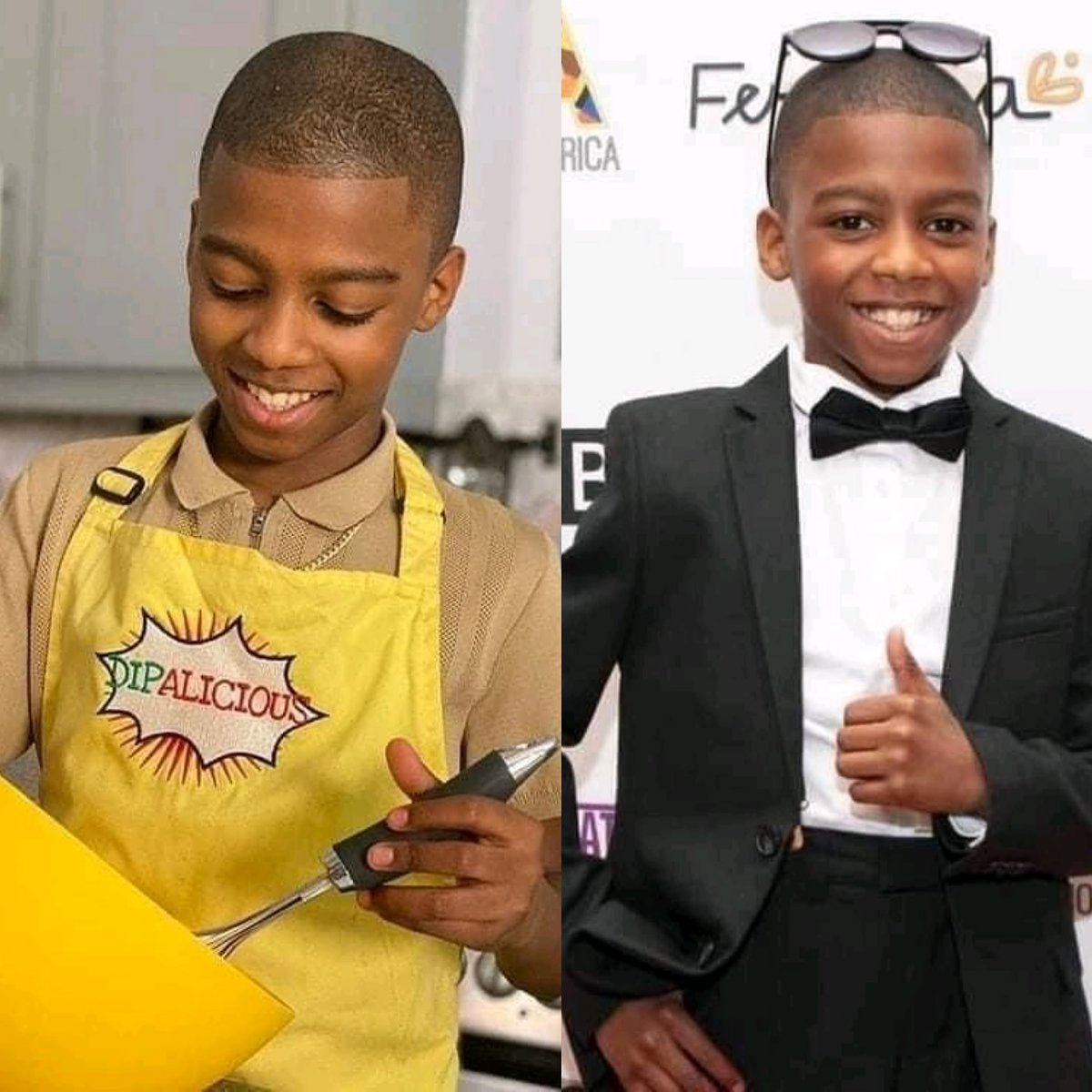 Le plus jeune chef vegétalien du Royaume-Uni, <a href="/OmariMcQueen/">Omari McQueen</a>, à 12 ans, est devenu fondateur et PDG du restaurant <a href="/dipaliciousltd/">Dipalicious</a>.
Après avoir créé sa propre marque de sauces et sa chaîne Youtube de conseils culinaires, il a récemment ouvert un restaurant éphémère à Londres.