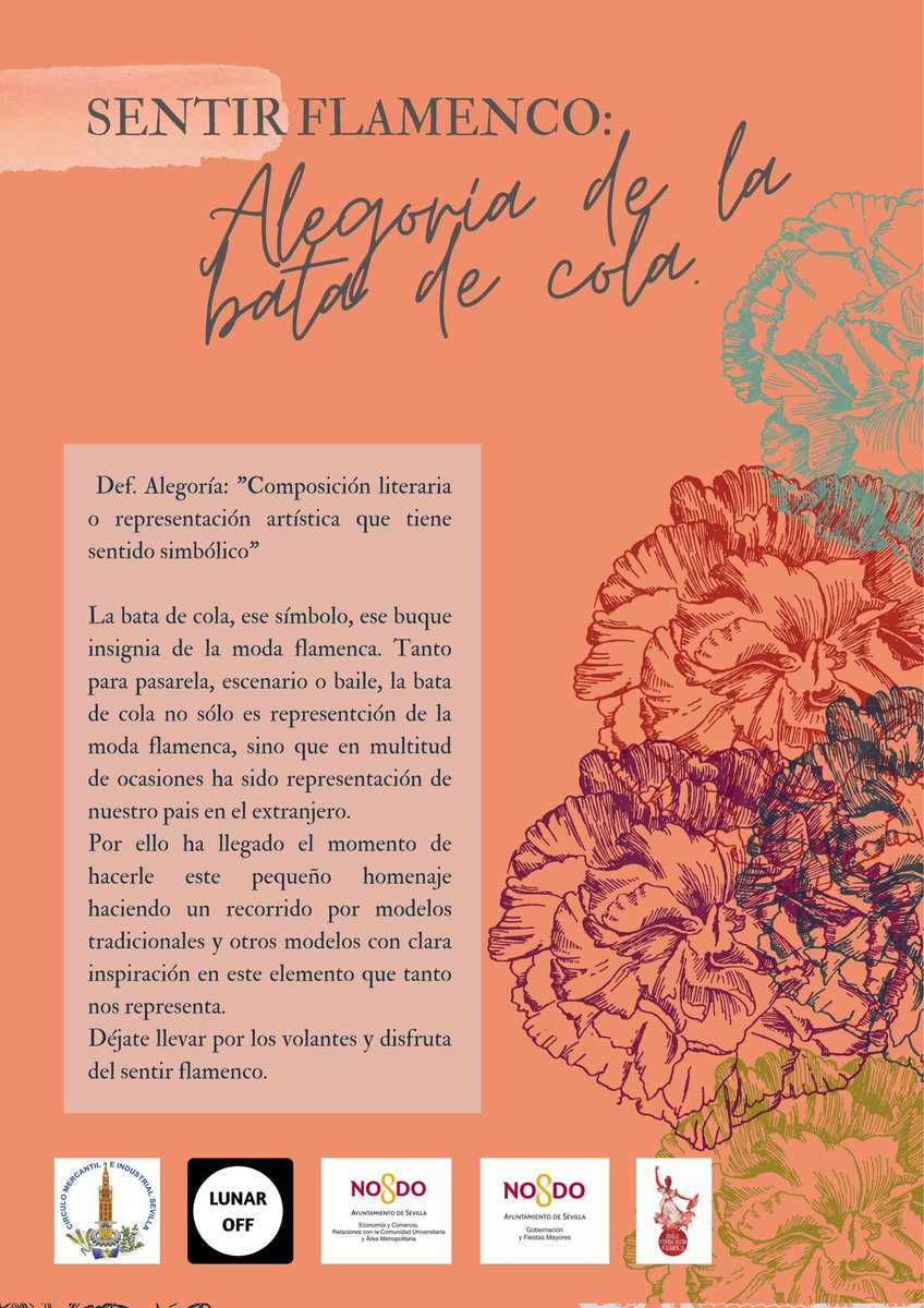Sentir flamenco: alegoría de la bata de cola.

Una exposición que tendrá lugar en el Círculo mercantil de Sevilla,
La moda flamenca es cultura.
Del sábado 17 de abril al 2 de mayo del 2021.
Os esperamos.

<a href="/cmisevilla/">Círculo Mercantil</a> <a href="/Ayto_Sevilla/">Ayuntamiento de Sevilla</a> <a href="/ALunaroff/">andalucia.lunaroff</a>