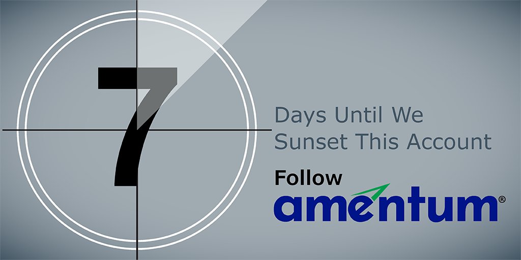 7 days left! Don’t forget to follow Amentum for the latest news. <a href="/amentum_corp/">amentum</a> 
#defense #aviation #landsystems #govcon