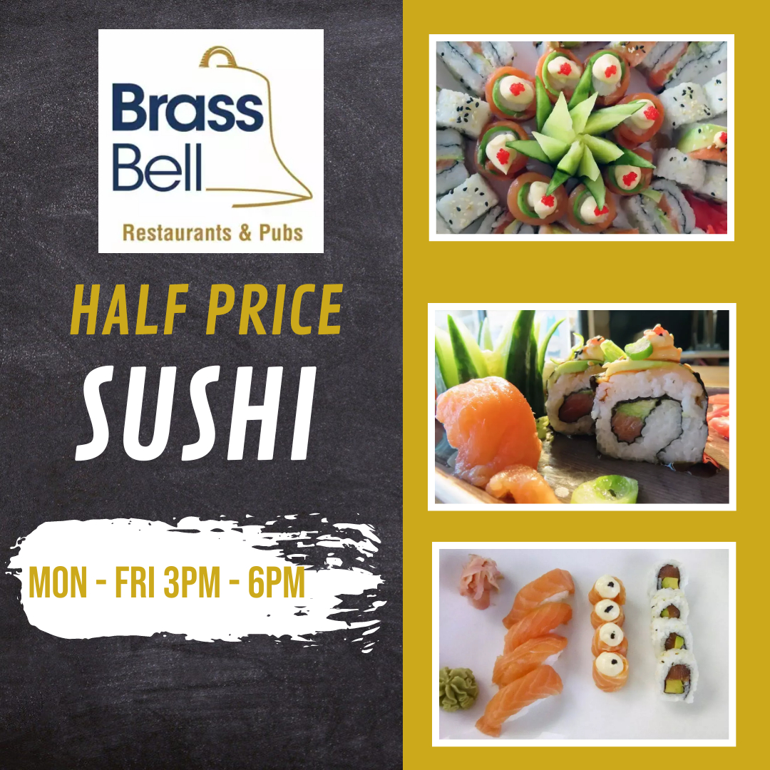 HALF PRICE SUSHI!
Every Mon - Fri 3PM - 6PM
See you there!
#capetownetc #southernliving#muizenbergbeach
