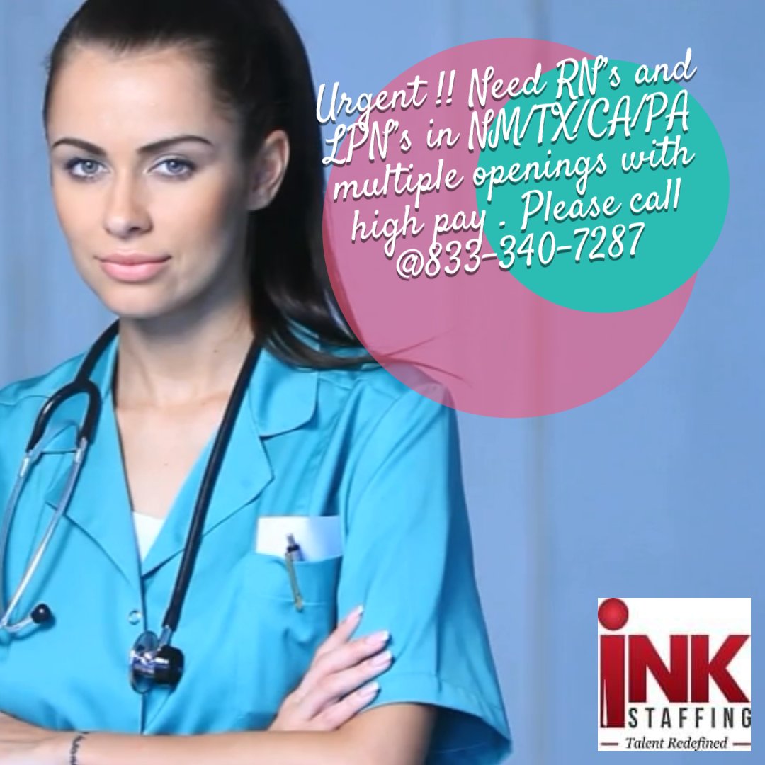 InkStaffing's tweet photo. Call or text @ 833-340-7287 https://t.co/pGGy74G70V