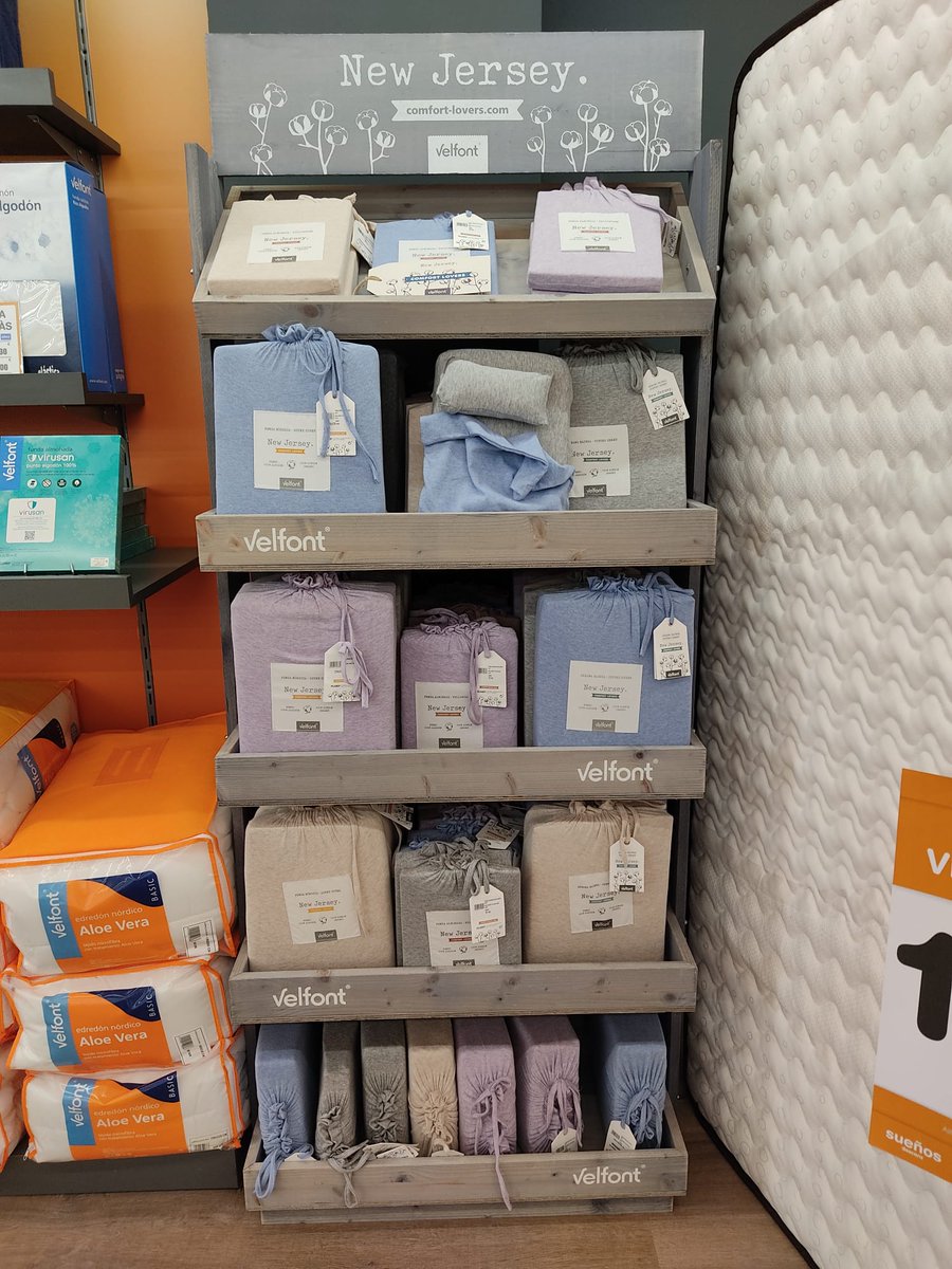 Factorydescans's tweet photo. [NUEVA COLECCIÓN] de ropa de cama con tejido de punto elástico NEW JERSEY de algodón, para vestir tu cama de una forma natural y elegante. Además, tiene un tacto suave y confortable. Disponible en nuestras tiendas ➡ https://t.co/l55GkbfXeA #NewJersey  #ropadecama #Velfont https://t.co/onj8utGeL5