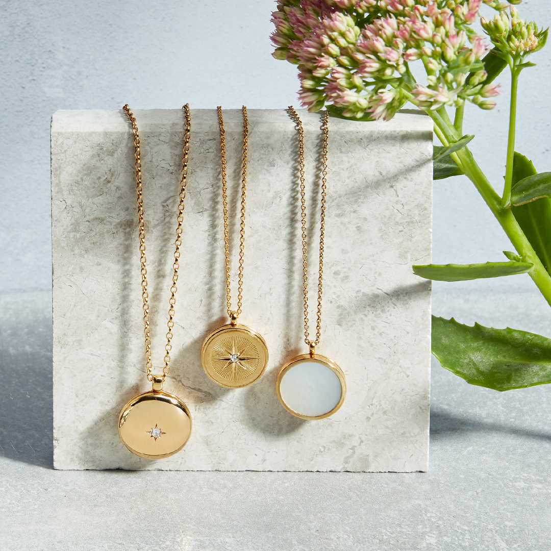 Our engravable photo lockets are ready to create new memories for the brighter months ahead. 
astley.cl/8XA167

#photolocket #necklacestack #goldjewellery