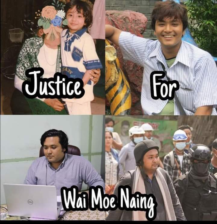 Requesting international community and to those who understand legal procedures to assist legal aid for Ko Wai Moe Naing’s safety and not to be persecuted. May the justice protect him!

#JusticeForMyanmar
#ငါတို့ပန်ဒါငါတို့ပြန်ပေး