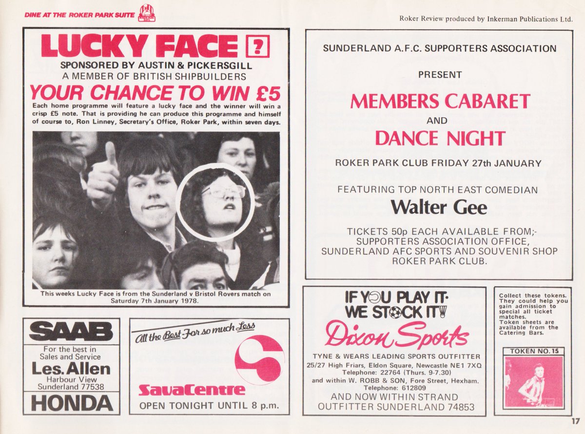 I really love this page in the Sunderland vs Sheffield United programme, mostly because yer man there really thought he'd nailed it to be the face in the crowd.....

Alas....
