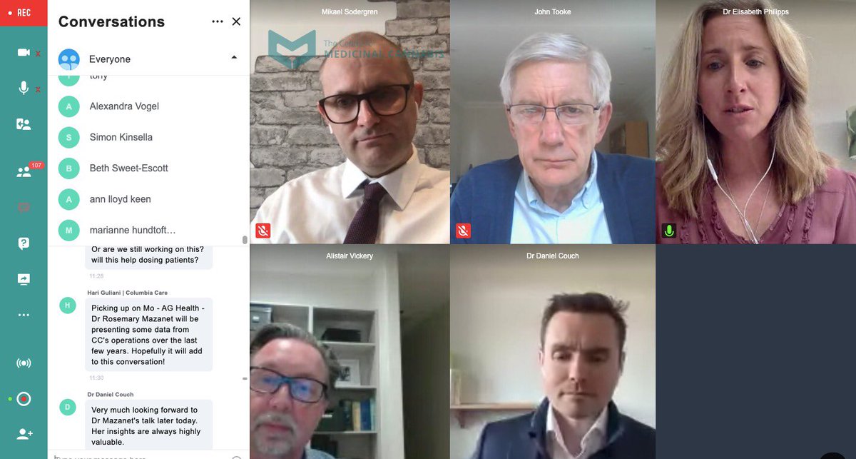 DrPhilipps's tweet image. Brilliant panel with @DrMSodergren @SapphireMF @C4MC_UK &amp;amp; the amazing Sir John Tooke - how can we progress medical cannabis training for pre &amp;amp; post grad medics? 
#cmcsummit #MedicalCannabis