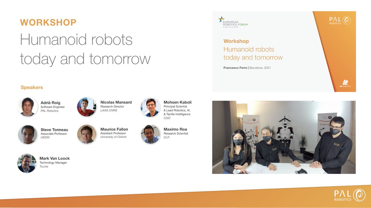 Wonderful <a href="/MemmoEU/">MEMMO Project 🇪🇺🤖</a> WS #ERF21 Thanks a lot to Nicolas Mansard <a href="/LaasCNRS/">LAAS-CNRS</a> Steve Tonneau <a href="/EDINrobotics/">Edinburgh Robotics</a> <a href="/MauriceFallon/">Maurice Fallon</a> <a href="/dynamicrobots/">Oxford Dynamic Robot Systems</a> Adrià Roig <a href="/PALRobotics/">PAL Robotics</a> @MNKaboli <a href="/BMWGroup/">BMW Group</a> <a href="/DondersInst/">Donders Institute</a> <a href="/Radboud_Uni/">Radboud University</a> Mark Van Loock <a href="/ToyotaResearch/">Toyota Research Institute (TRI)</a> Maximo Roa <a href="/DLR_en/">DLR - English</a> &amp; our moderator Sofia Battilana