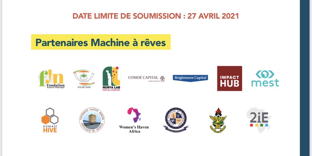 Fondation Jeunesse Numérique (@fondationjn) on Twitter photo #Appel à #projets : <a href="/ShareAfrica1/">Share Africa</a>
Pour en savoir plus : lnkd.in/dtQZjHY
Lien pour Candidater : cutt.ly/kcOtCas
#NB: Les candidatures sont ouvertes jusqu’au 27 avril 2021.
#FondationJN #ShareAfrica #Appel à #projets : <a href="/ShareAfrica1/">Share Africa</a>
Pour en savoir plus : lnkd.in/dtQZjHY
Lien pour Candidater : cutt.ly/kcOtCas
#NB: Les candidatures sont ouvertes jusqu’au 27 avril 2021.
#FondationJN #ShareAfrica