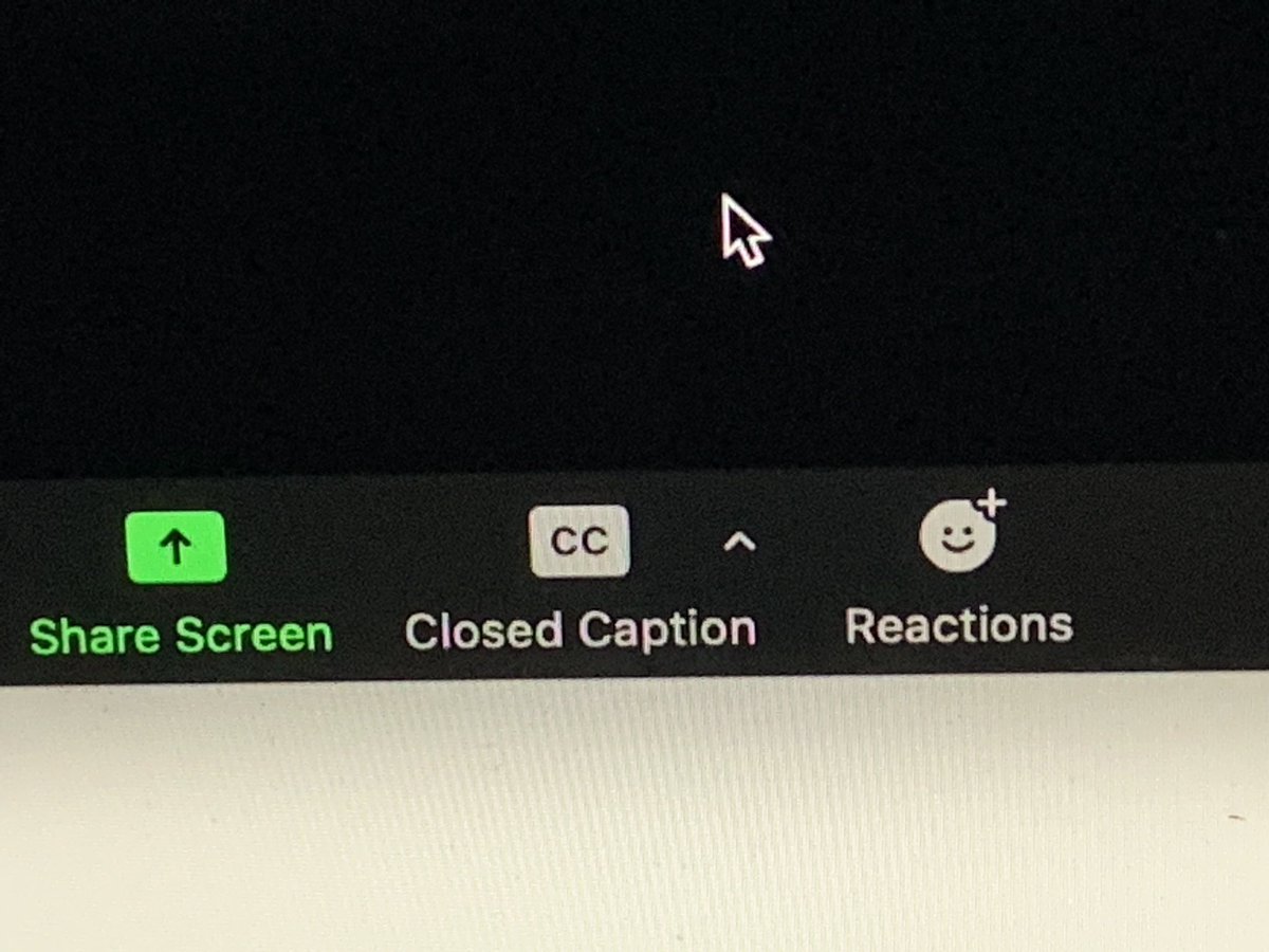 NETA_Aphasia's tweet photo. First time using zooms closed caption feature today in NETA art group. It worked well. It’s a good way of writing key words/ short sentences to support understanding in conversations. Find it in zoo’s too bar #aphasia #accessibility https://t.co/QRkQEqdevv
