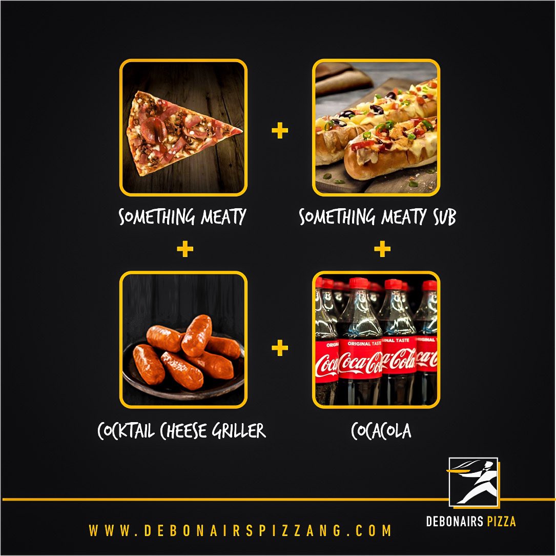 Debonairsng's tweet photo. Which combo would you go for?

#debonairspizza
#debonairspizzang
#thursdayvibes https://t.co/SP9BRtKUdf