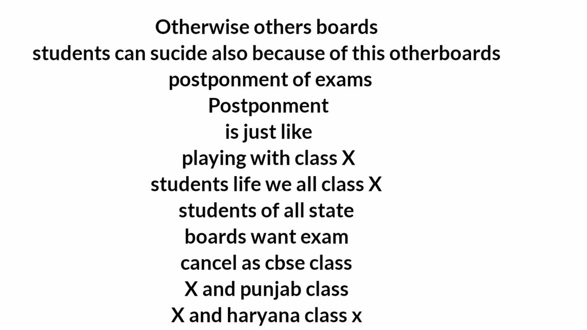 Game87032106's tweet photo. postponment of exams is just like playing with class X students life we all class X students of all state boards want exam cancel as cbse class X and punjab class X and haryana class x 
#cancelWBBoardExam2021
#cancelboardexams2021 https://t.co/7yjFZPyIFP