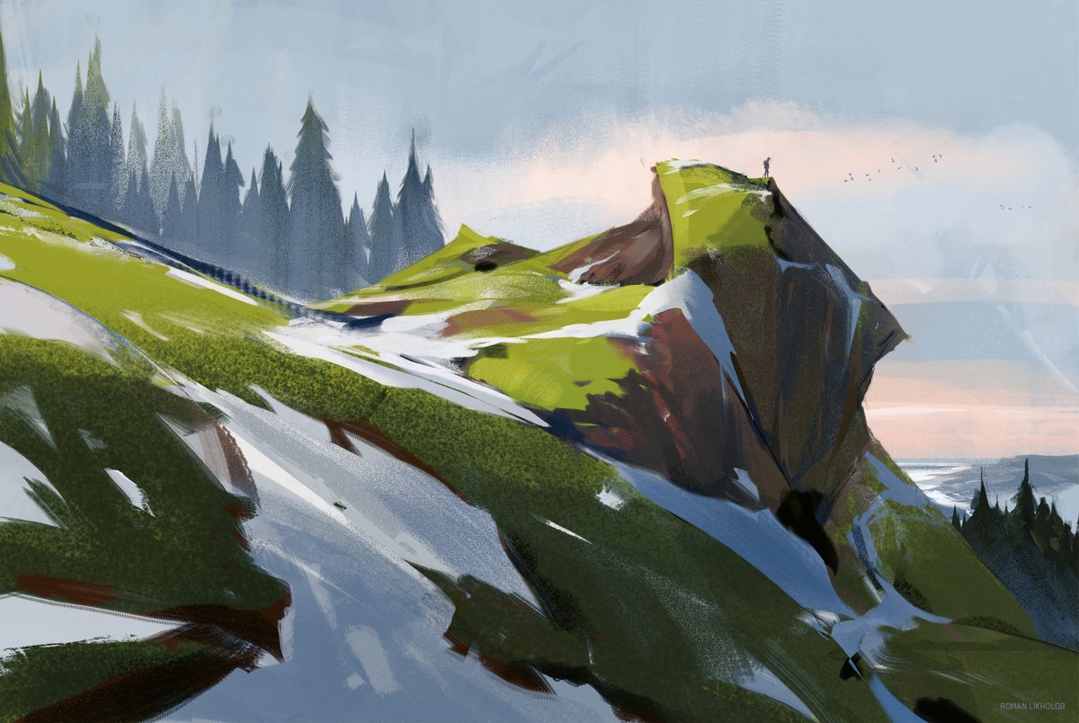 pulsid111's tweet photo. #PortfolioDay Hello I'm Roma, I'm a environment concept artist and here is my stylized environment https://t.co/LmBGenfn8d
