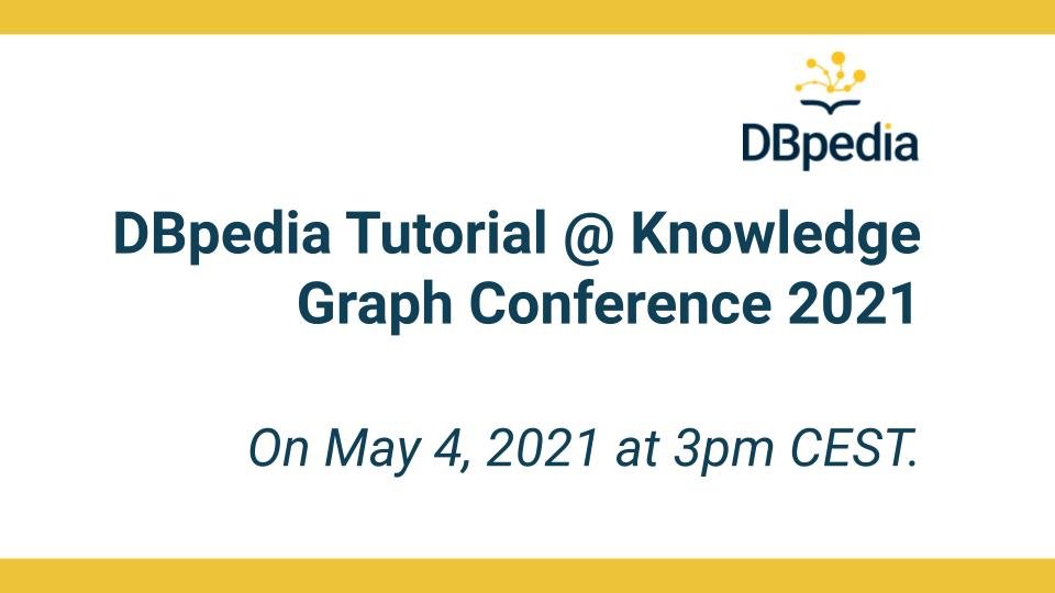 ontotext's tweet image. Our friends @DBpedia are in tutorial mode again. They will organize a #tutorial at the @KGConference on May 4 at 3pm CEST. Check all details here and register now! hubs.la/H0LfLYD0 #DBpediaDatabus #DBpediaTutorial #DBpediaStack #DBpediaCommunity