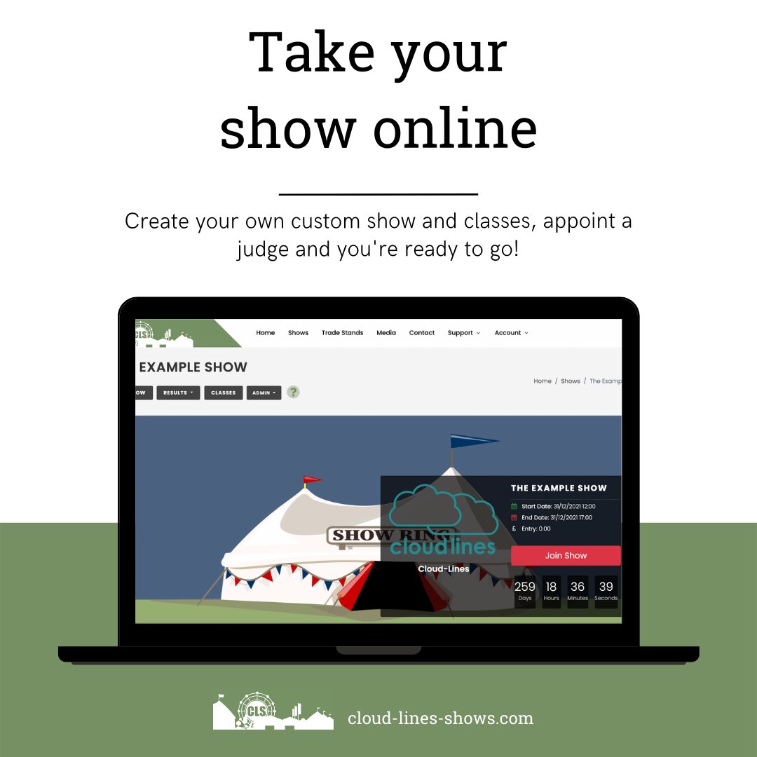 From mice to horses, we can help you take your animal show online!

Create custom shows and classes, appoint a judge &amp; upload entries, with full video &amp; image support 📹

Our online show format is designed to be as interactive as possible to allow you to show off your animals! 🤩