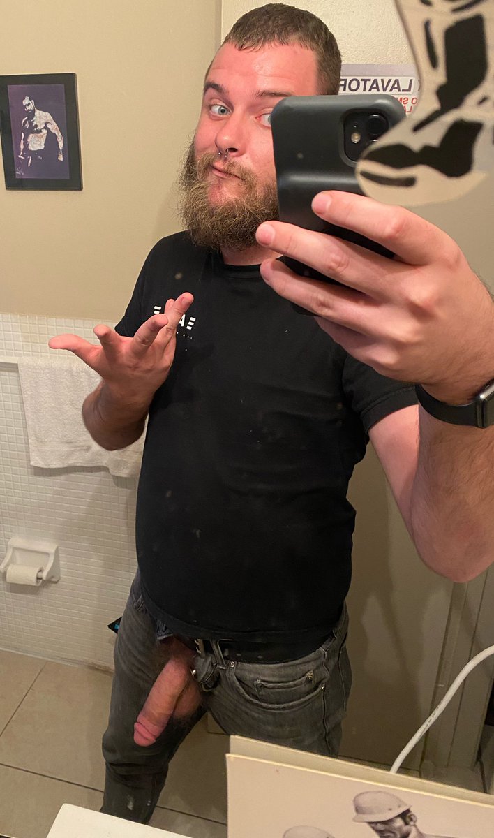 furrsmith's tweet photo. Thank you for 500 followers! Here's a pic of me at 3/4 mast! #WOOF #gayotter #beardedgay #hung #singlegay #singleaf #almosthard #bigcock #bigdick https://t.co/mPwxGCwn5U