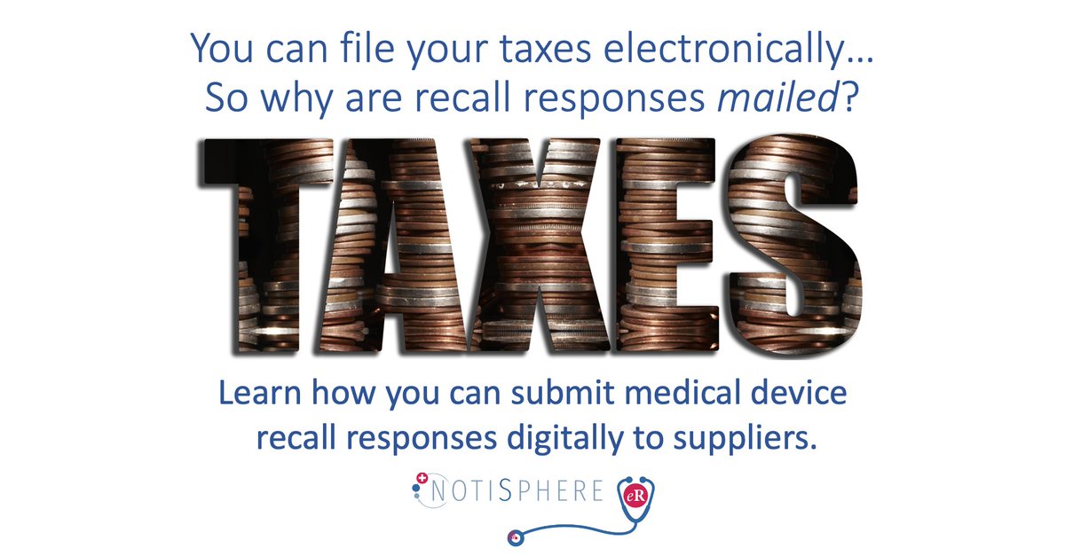 Still dealing with paper? There's a better way...
notisphere.com/notisphere-er 

#healthcaresupplychain #healthcaresupplies #recalls #medtechinnovator #hospitalsupplychain #patientsafety #riskmanagement #supplychainresilience #sustainability