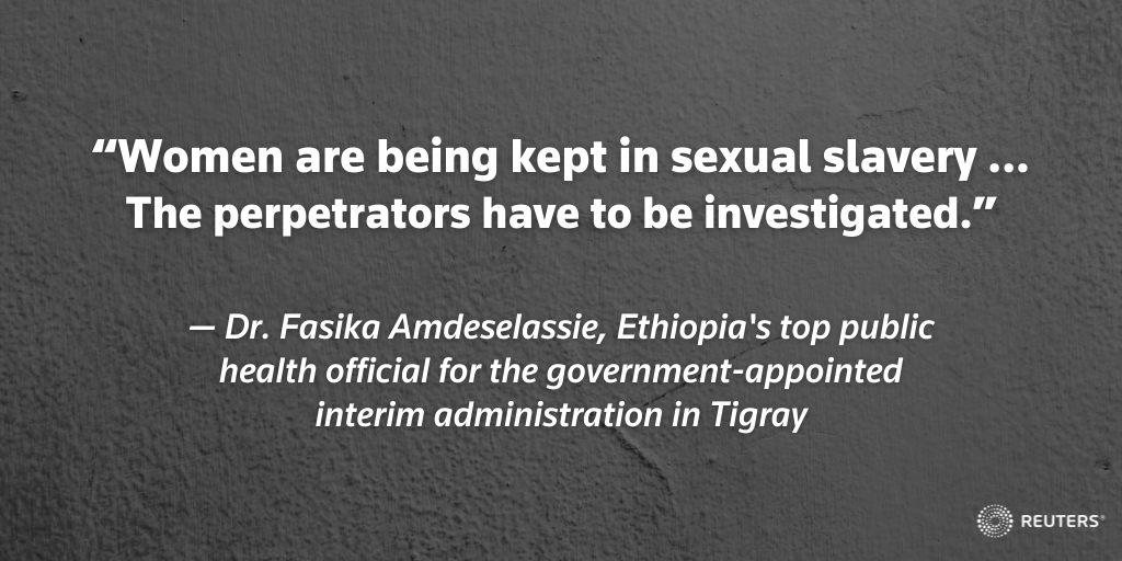 Reports of brutal rapes have circulated for months in Ethiopia’s Tigray region. For the first time, an Ethiopian government official made a 'sexual slavery' accusation after hundreds of women reported they suffered horrific sexual violence https://t.co/4cSMJ1PWIA https://t.co/SZbZRwkHJ7