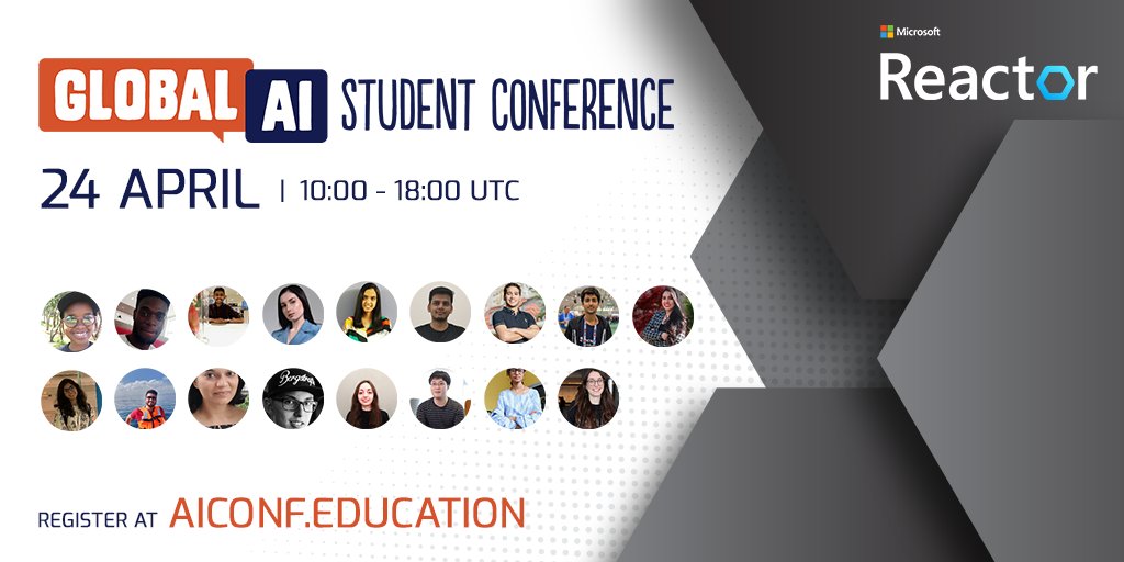 IamPablo's tweet photo. 📢 Calling all Students! Join our #MSFTStudentAmbassadors at the free Global AI Student Conference on April 24th and learn about everything AI!

Here are some sessions you shouldn’t miss!
https://t.co/T0Cts75cHY https://t.co/cfgde5KQe5