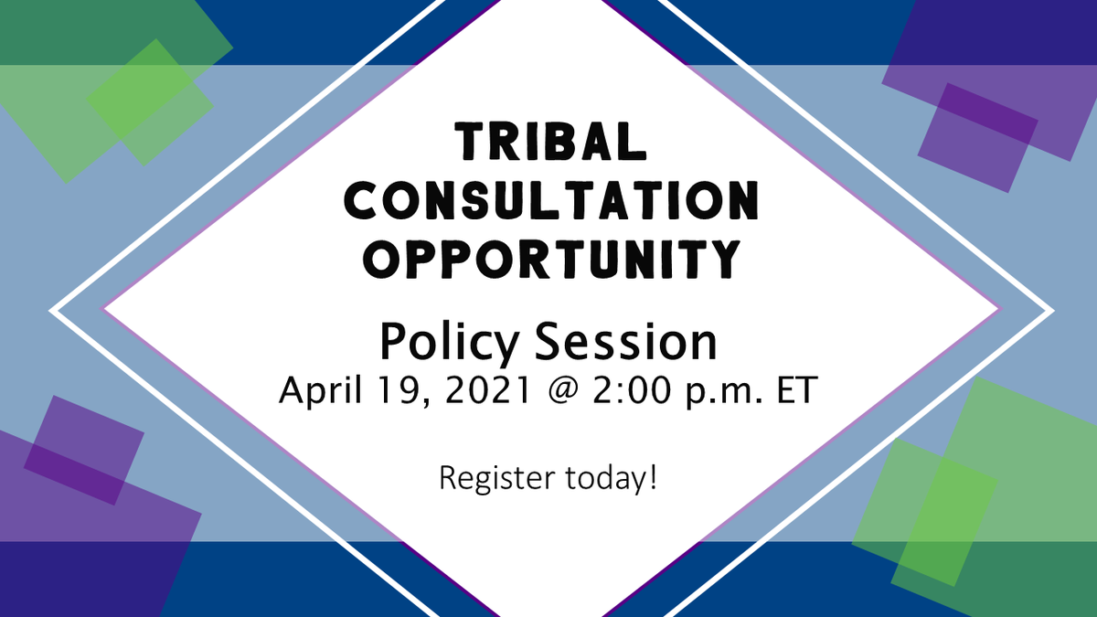 The dept. is seeking feedback on how to better engage with #IndianCountry through meaningful consultation. Join the #TribalConsultation on 4/19 to provide input on ways to better implement Tribal Consultation Policy. Register here: bit.ly/3tii5vP. #NativeEd