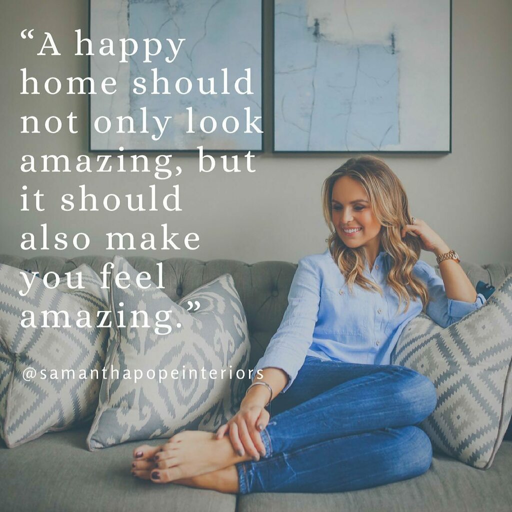 I am a true believer that your home can have a huge impact on your well-being. A home is more than just a base. If designed properly, it can really have a positive impact on your life. 

At Samantha Pope Interiors we design with the purpose to not only a… instagr.am/p/CNsTeqsDuim/
