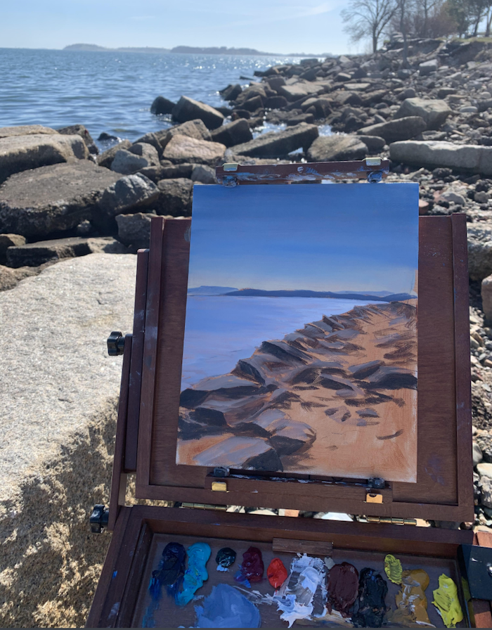 maureencaught's tweet photo. Be on the lookout for artwork in the neighborhood! Jake Scapes is leaving original artwork for you to discover can take home! Get the scoop! https://t.co/CzBbrMPArX https://t.co/hYDVXFGapV