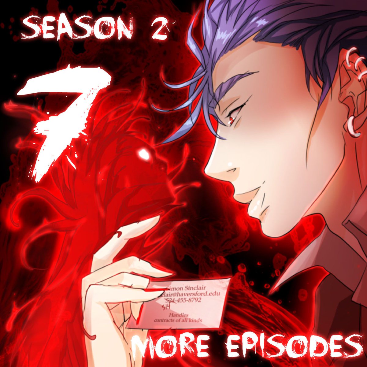 myungharts's tweet photo. *creepy child's voice*👹 Seven more episodes!
Hope you're enjoying season 2. There will be a fun Q&A afterword with some behind the scene stuff so I'll see you there!
#simonsues #webtoons #LINEWebtoon #webcomic #manhwa #horror #GraphicNovel #manga #storytelling #HorrorArt https://t.co/Qd5WEeICIB