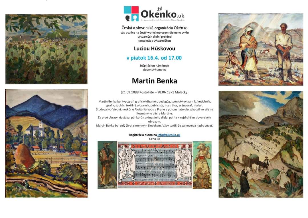 CSCSBristolCIC's tweet image. 🎨🖌🖼 This Friday&apos;s art class with the talented @lucilakova from @CSCSBristolCIC will be inspired by Martin Benka. We cannot wait!