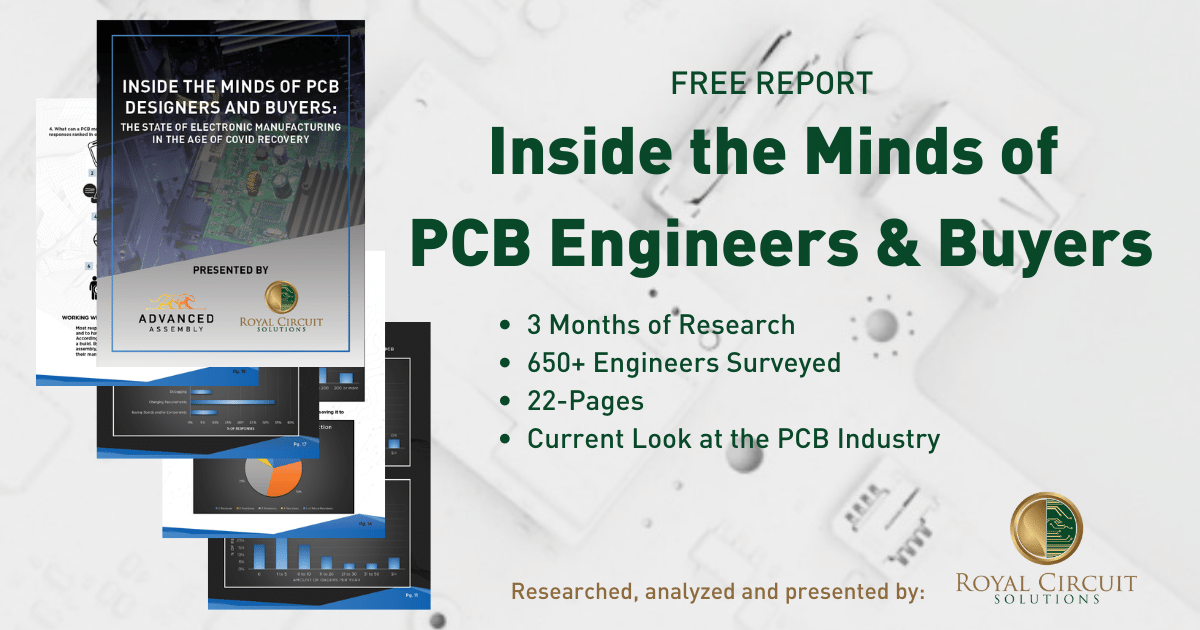 summit_pcb's tweet image. This 2021 Engineering Trends Report hubs.la/H0LhFsf0 provides a look into the current state of mind of PCB designs and buyers nationwide.

#research #pcbindustry #pcbdesigns #royalcircuits #pcbs #electricalengineers  
#pcb #electricalengineers #fastpcbs #prototypepcbs