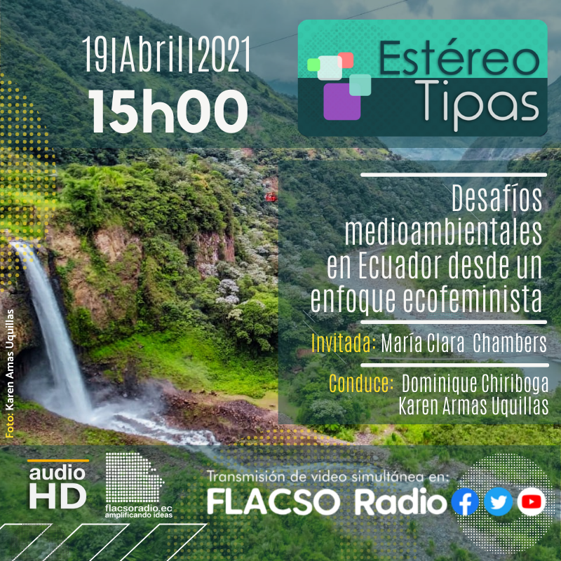 💜🚶‍♀🎤El próximo lunes, 19-04-2021 a las 15h00 en #Estereotipas escucha el tema: "Desafíos medioambientales en Ecuador desde un enfoque ecofeminista".

<a href="/MClaraChambers/">Macla Chambers</a> experta en innovación social y política con énfasis en ambiente y género, nos acompaña. #DíaDeLaTierra