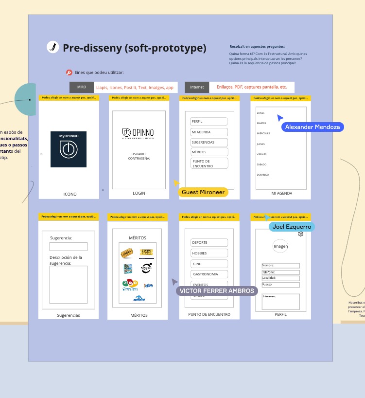 🚀¡De la idea a la acción!✨ Empezamos a crear el pre-diseño del #prototipo para validar en una 1era entrevista con las empresas. 

#24ImpulsFP
#24hbcninnovacio
#designthinking
#protitype

<a href="/impulsfp/">ImpulsFP 💡</a> @DualizaBankia <a href="/fpcatalunya/">FP Catalunya</a> <a href="/educaciocat/">Educació</a> <a href="/MiroHQ/">Miro</a> <a href="/gencat/">Generalitat de Catalunya</a>