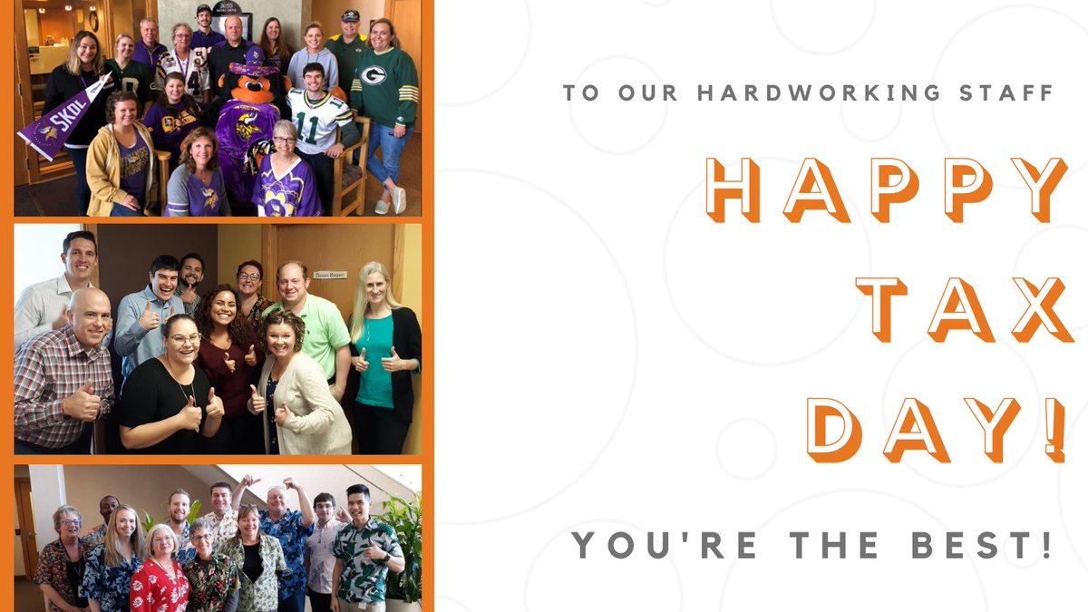 Extensions don’t phase us here. We are excited to celebrate with our annual Tax Day party!

Shoutout to our AWESOME Boyum staff for another successful April 15th!  All your hard work does not go unappreciated! 

#weloveourstaff #mnaccountants #taxday #boyumbarenscheer