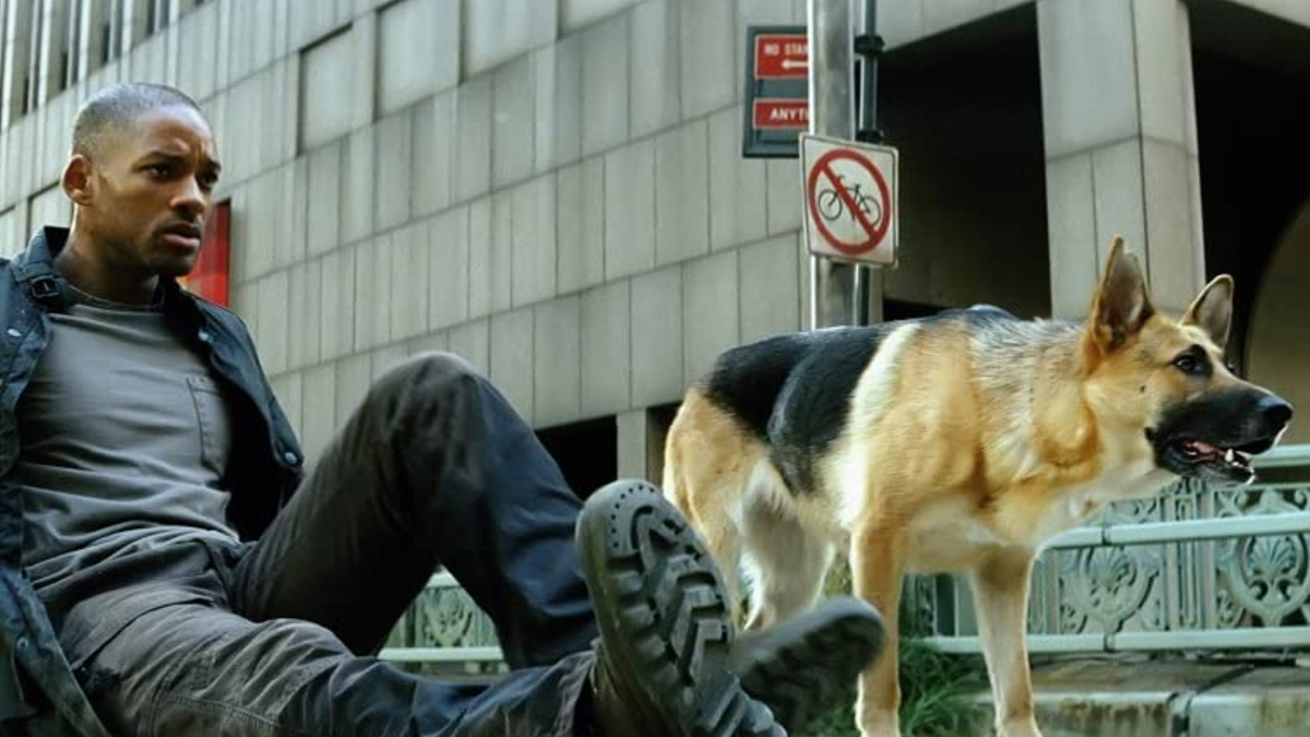 amctv_la's tweet image. No podemos dejar de pensar que “Soy Leyenda” está ambientada en el 2021 y todo el colapso zombie comenzó por una vacuna que falló. 👀