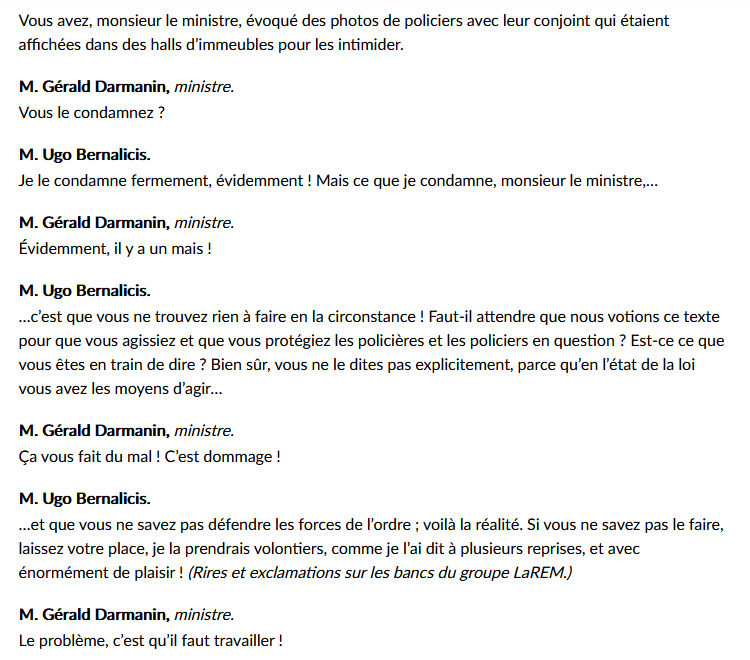 PJanuel's tweet photo. Je suis nostalgique de l'époque, pas si lointaine, où les ministres étaient plus respectueux du Parlement et ne se livraient pas aux interjections bas de gamme envers un Parlementaire à la tribune #DirectAN
(et que ce député soit un habitué des interjections n'est pas une excuse) https://t.co/uxYXCyyTR0