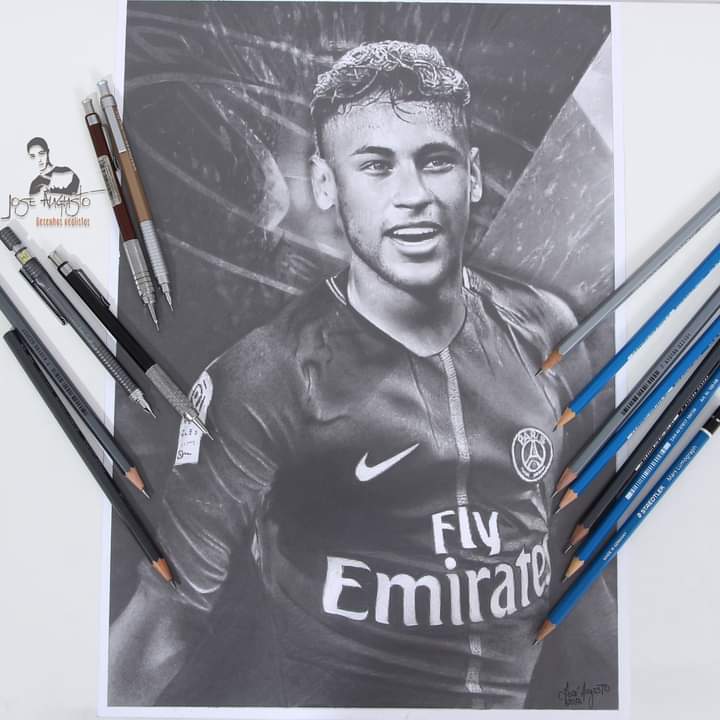 JoseDesenhista's tweet photo. Desenho realista feito em homenagem a @neymarjr 
��Tamanho A3
✔297 x 420 mm
#Desenhistajoseaugusto #neymarjr  #sbt  #sbtms #CampoGrandeMS https://t.co/Zk94ZHaUzK