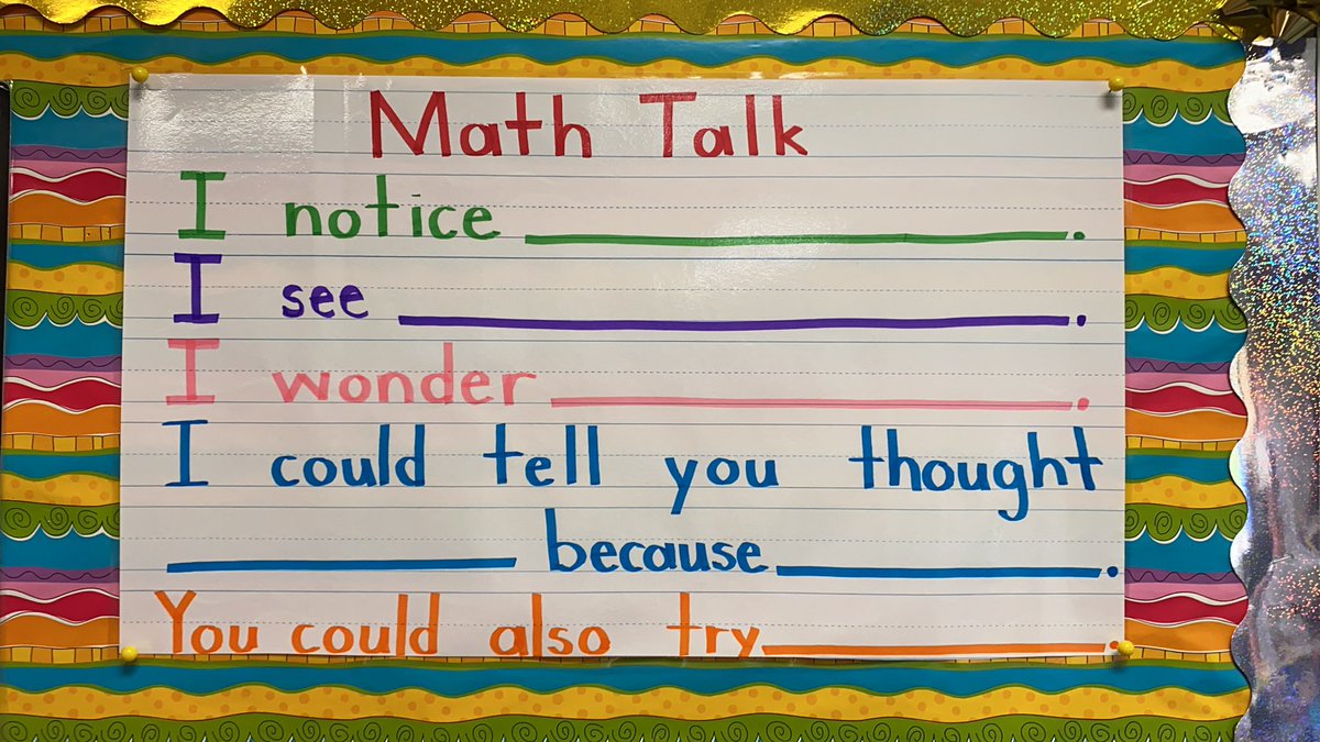MissDillon12's tweet photo. Engaging in a Math Talk with original story problems! These Mathematicians were creative with their stories and shared their noticings #WSScares #tinypanthers https://t.co/Fm0a8h2h9I